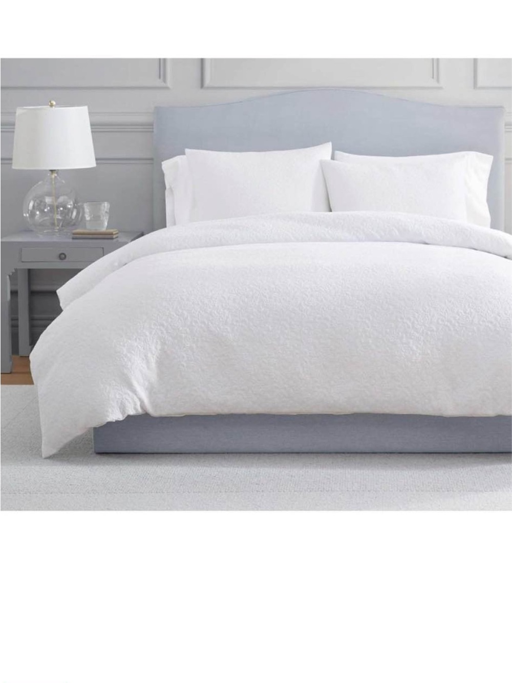 Martha Stewart - Queen Comforter Set, Naturally Soft Cotton-Rich Jacquard